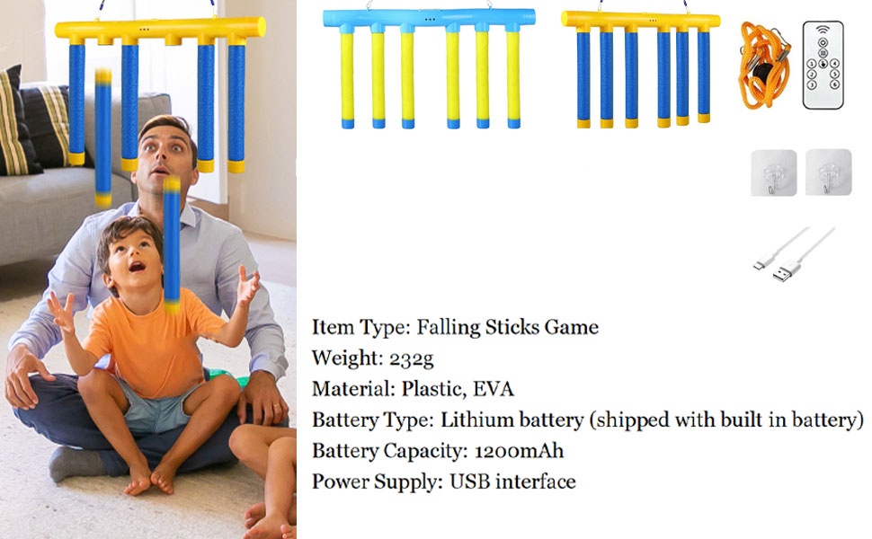 Sensory Integration Toys Catching Sticks Games Indoor Toy Reaction Game Toy