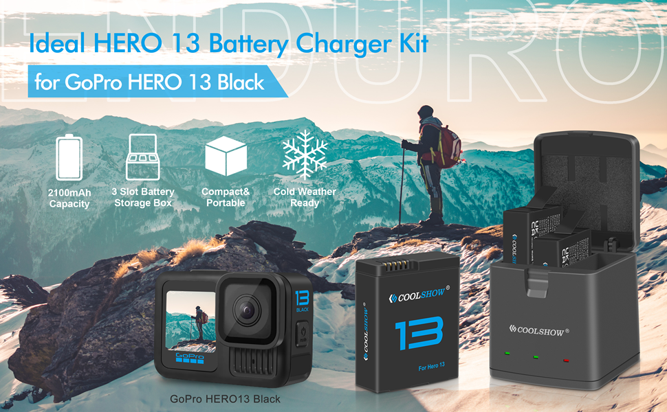 gopro 13 battery charger kit