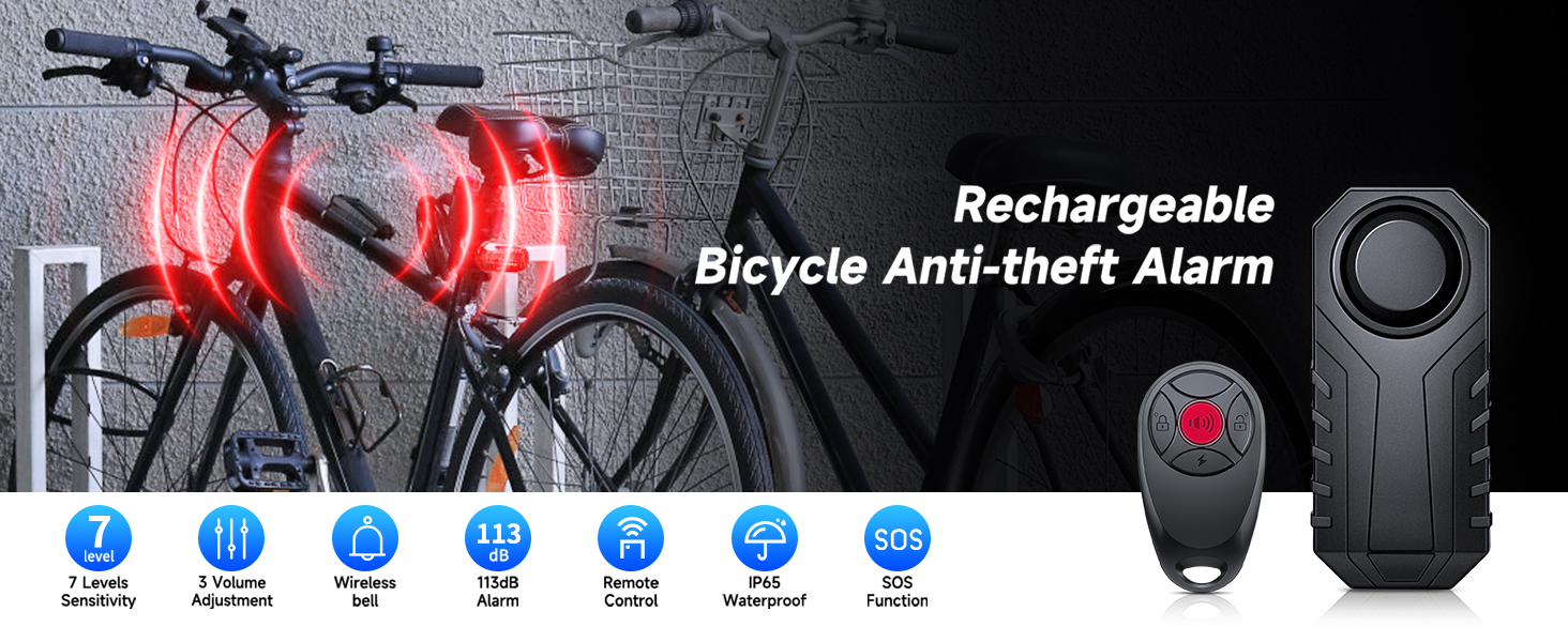 Rechargeable Bicycle Anti-theft Alarm