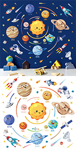 Solar System Planet Wall Stickers