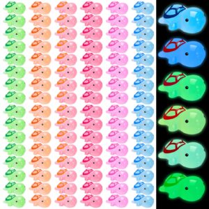 saerryor 96Pcs Mini Luminous Turtle Mini Resin Turtle Mini Ocean Decoration Home Garden Landscape Aquarium Doll House Decoration DIY