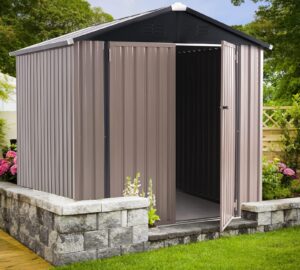 YODOLLA 6x6ft Outdoor Storage Shed