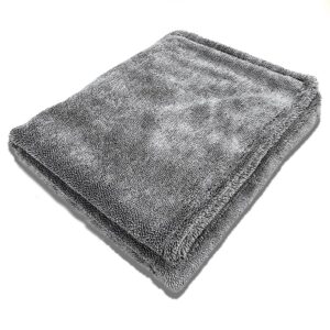 ONYX ONE Twisted Loop Microfibre Car Drying Towel XL - 1400GSM | 80cm x 50cm Professional Double Sided