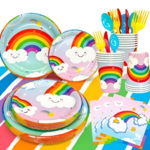 Rainbow Party Tableware Set