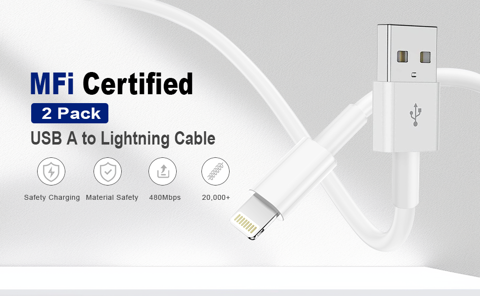 USB A to Lightning Cable