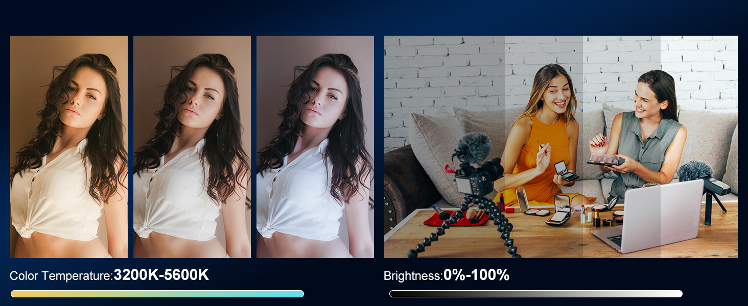 200D PRO RGB LED Video Light with 3 Softboxes