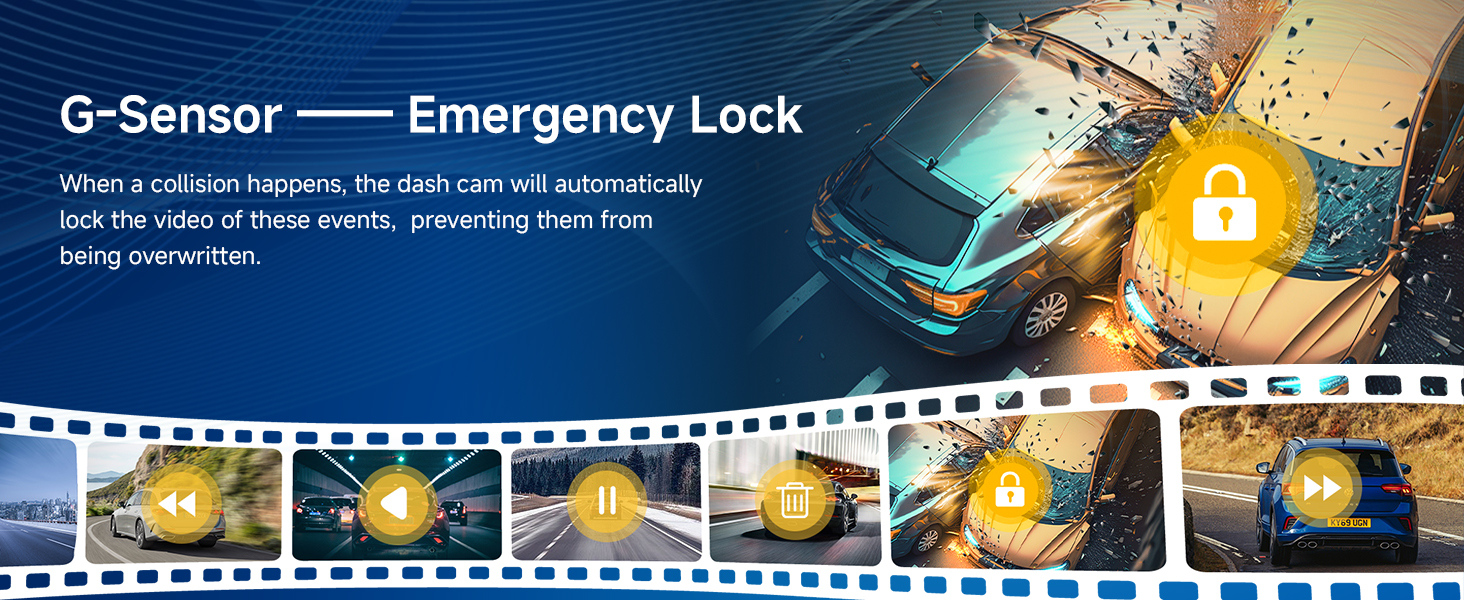 wifi dash cams for cars dash cam front wifi dash camera loop recording G-sensor parking mode