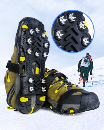 SHEEFLY Crampons Ice Cleats Snow Grips