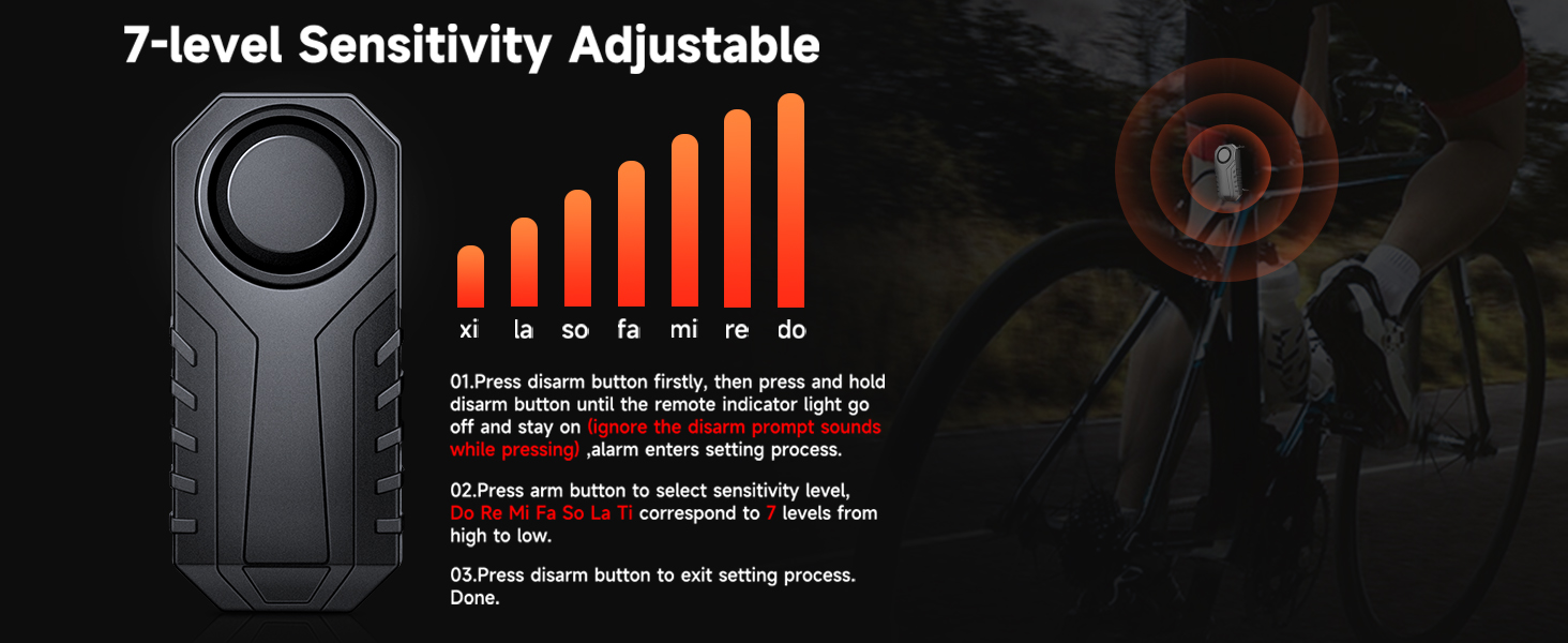 7 Levels Sensitivity