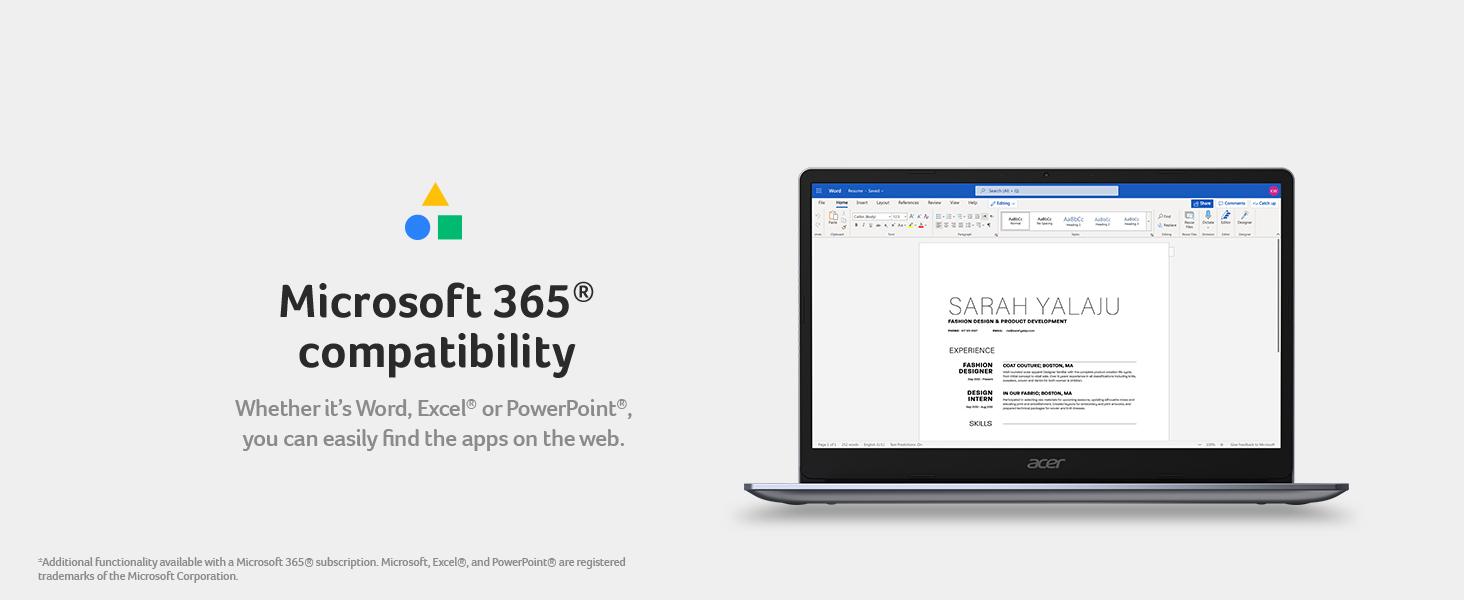 Microsoft 365 compatibility