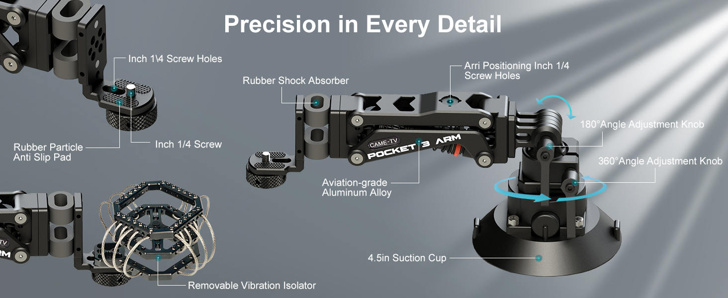 camera stabilizer suction cup mount