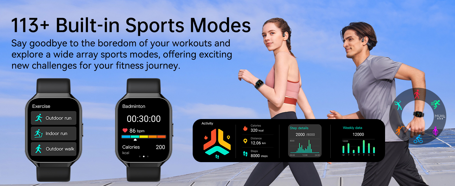 113+ Built-in Sports Modes