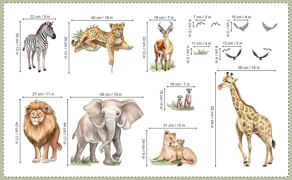 animal wall decals