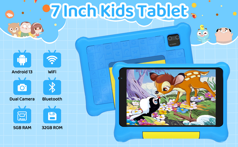 7 Inch kids Tablet