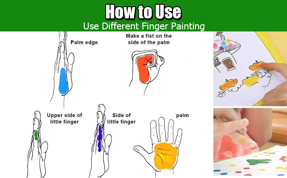 funny finger painting kit
