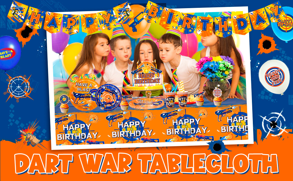 dart war party decorations