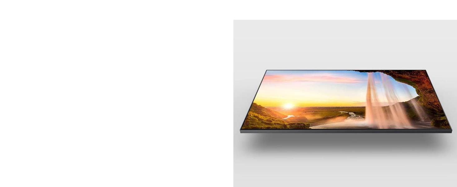 dual led background lighting adjusts the TV colour tone to the content