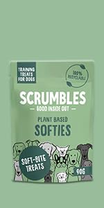 Scrumbles Softies, Plant Based Dog Training Treats, 90g