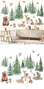 Woodland Animal wall stixkers