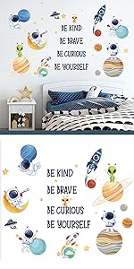 Planets Outer Space Wall Stickers