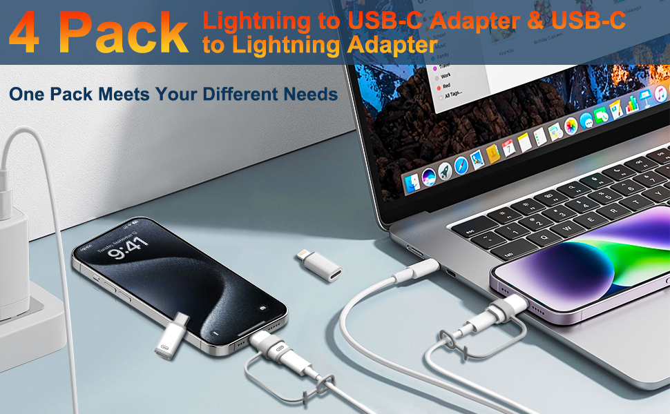 lightning female to usb c male adapter