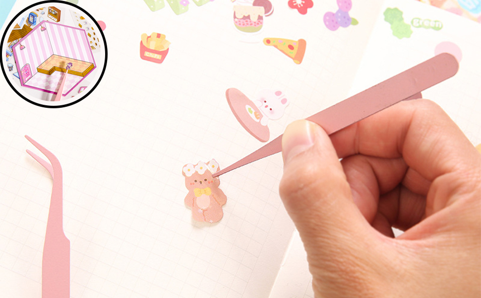 diy 3d sticker scene