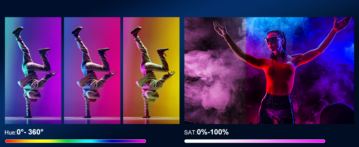 200D PRO RGB LED Video Light with 3 Softboxes