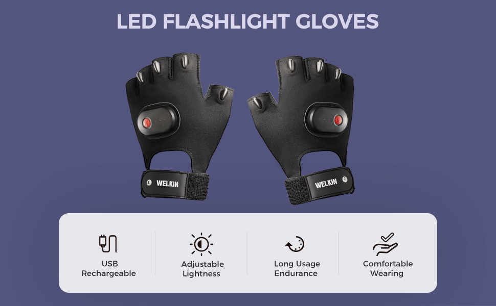LED Flashlight Gloves