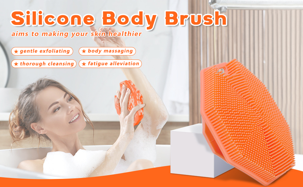 silicone body scrubber