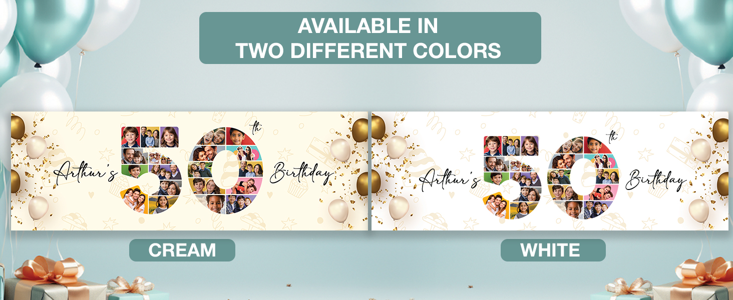 personalised happy birthday banner custom photo backdrop kids party banners gifts