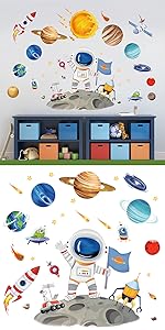 Planets Outer Space Wall Stickers