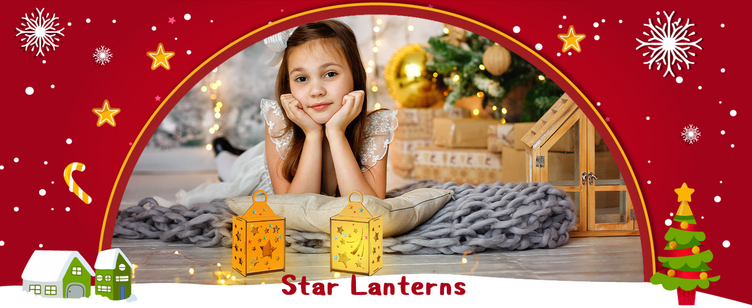 Christmas Wood Crafts for Kids xmas Star Lantern