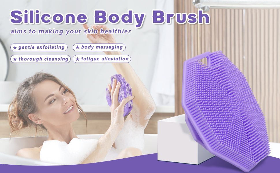 silicone body scrubber