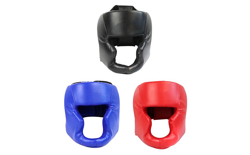 Kids Boxing guard, PU Leather Guard for Adults Boys Girls, Protector for MMA Boxing gear Sparring