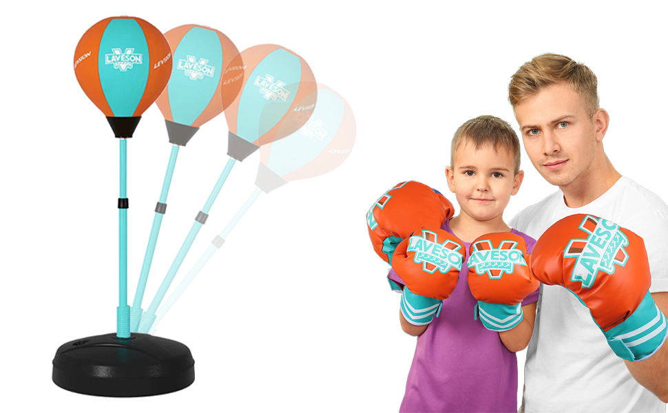 Free Standing Boxing Punch Bag Ball Gloves Set, | kids boxing set kids punch ball | 