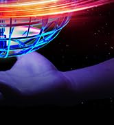 Ivtivfu Flying Orb Ball Toys (Blue), Hover Ball, 360°Rotating Boomerang Ball Flying Orb, LED Flyi...