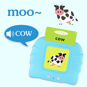 talking flash cards flashcards learning early educational toys british english audible machine
