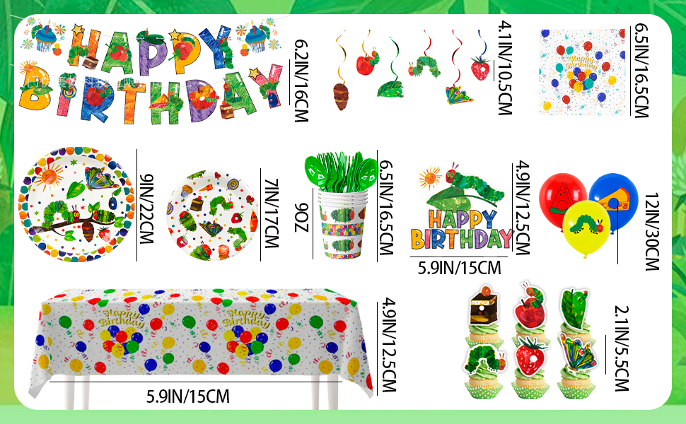 caterpillar themed birthday decorations