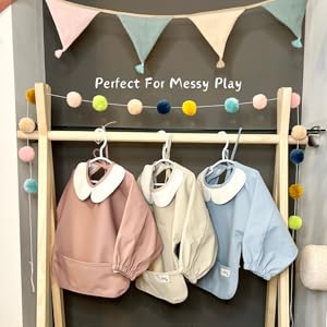 Easy clean bibs, machine washable, soft fabric bibs