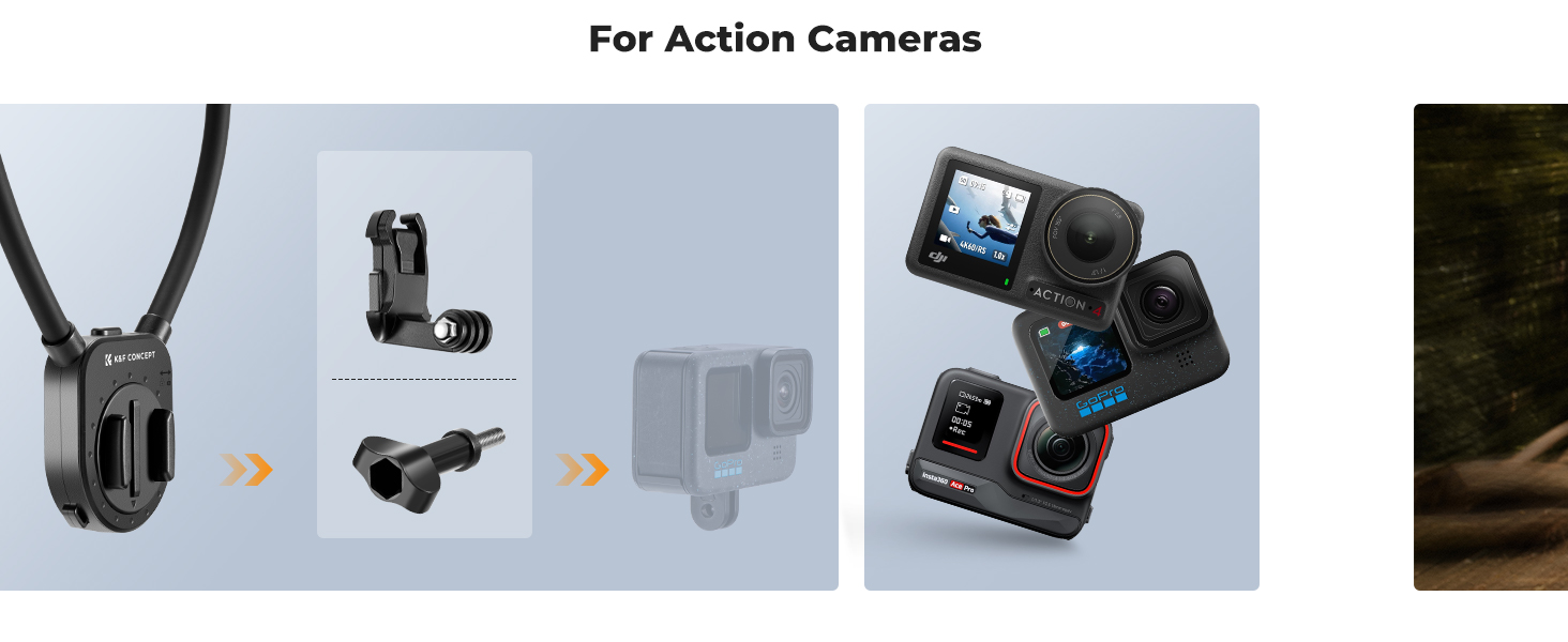 neck mount with quick release for action cameras