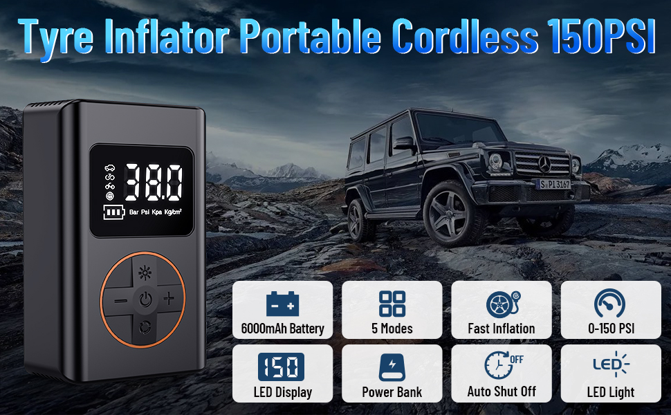 Tyre Inflator Portable