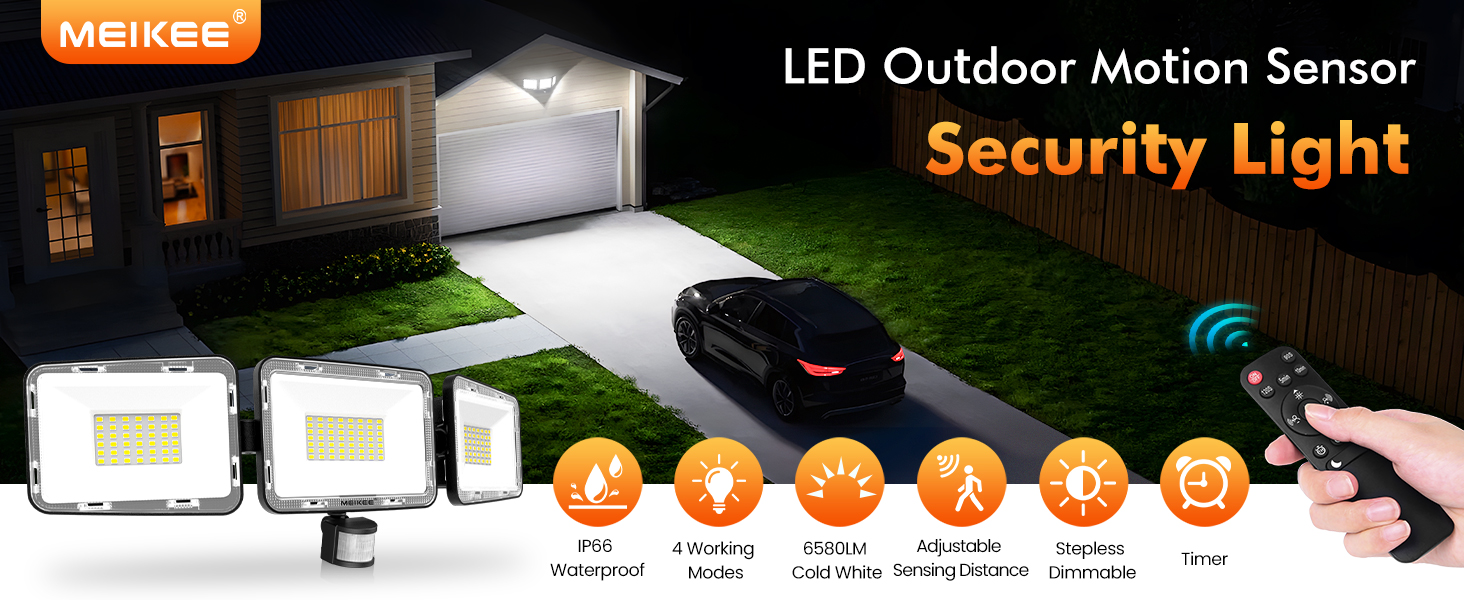 security light with remote