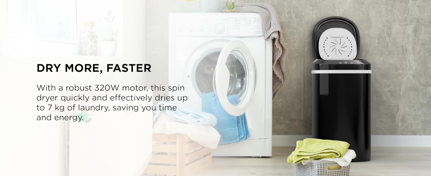 DMD Collective 7KG Spin Dryer Fast Motor Time Saving High Capacity Large Quantity