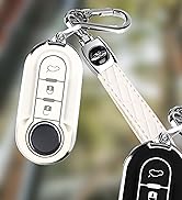 FT FUNTOR for VW Car Key Cover with Keychain Soft TPU Protector 3 Buttons Compatible with Volkswa...