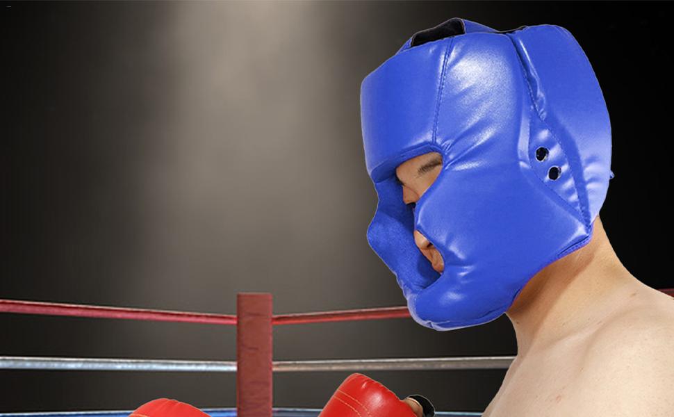 Boxing gear - Wrestling gear for Men Women Youth, Adjustable Fit & Full Face Cover, Gear for MMA