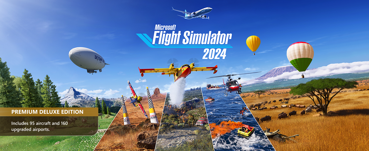 Flight Simu 2024 Premium Deluxe