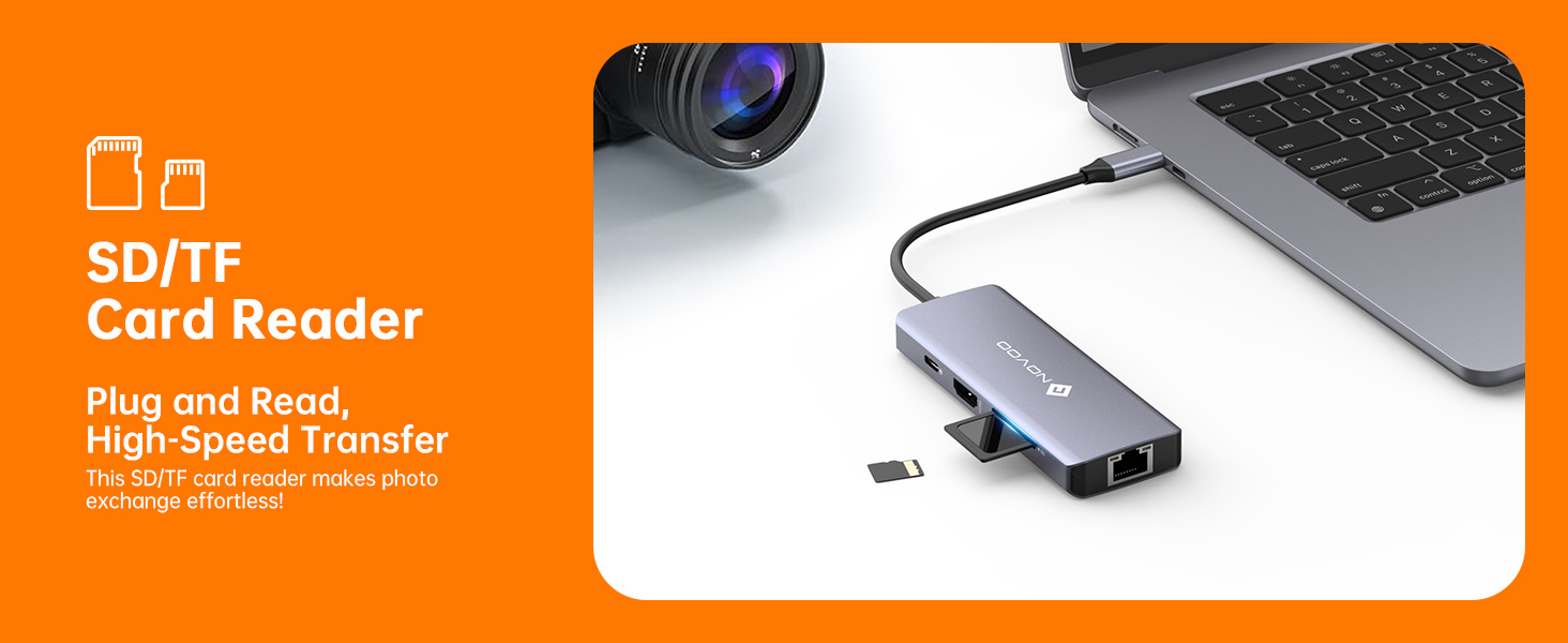 usb c hub, usb c dock, 8 in 1, docking station, 4k@60Hz HDMI, USB 3.0, muiltiport adapter