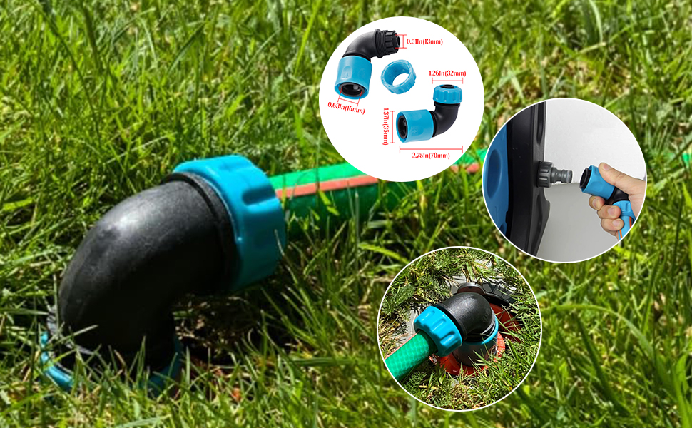 Car Wash Hose 90 Degree Elbow Quick Coupling Adapters