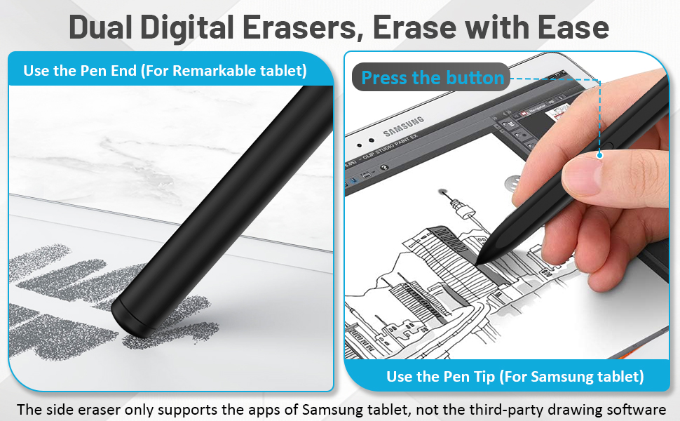 magnetic remarkable 2 pen with eraser