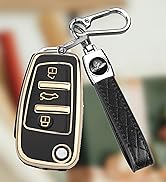 FT FUNTOR Car Key Card Case for Vauxhall, TPU Key Fob Car Key Covers with Keychian, Flip Folding ...